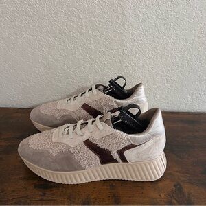 SOFTWAVES Alanza Platform Teddy Sneakers